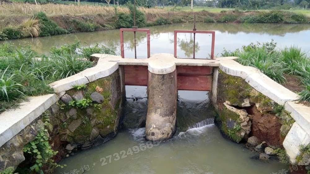 潜山县圆形墩双开闸门