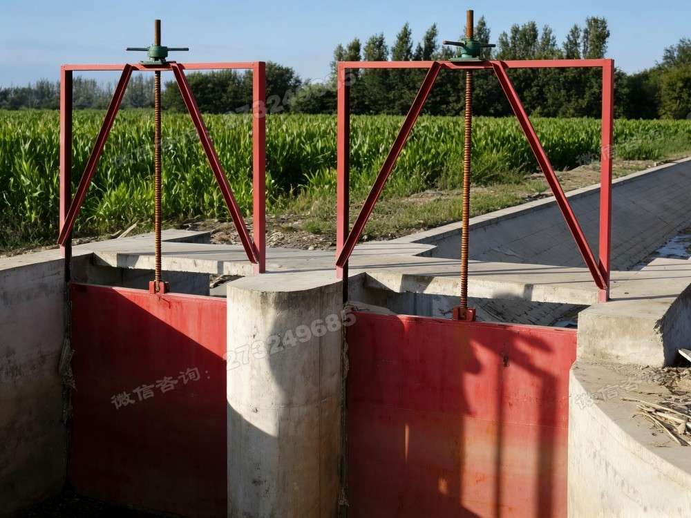 金安玉米地双门铸铁闸门