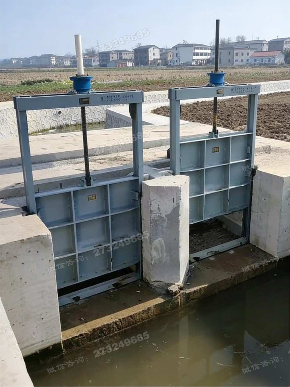 乐亭双列钢制渠道闸门