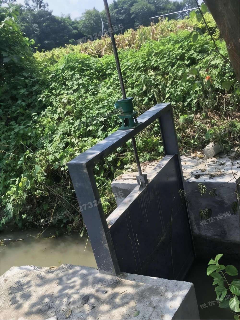 金华农田黑色钢制闸门