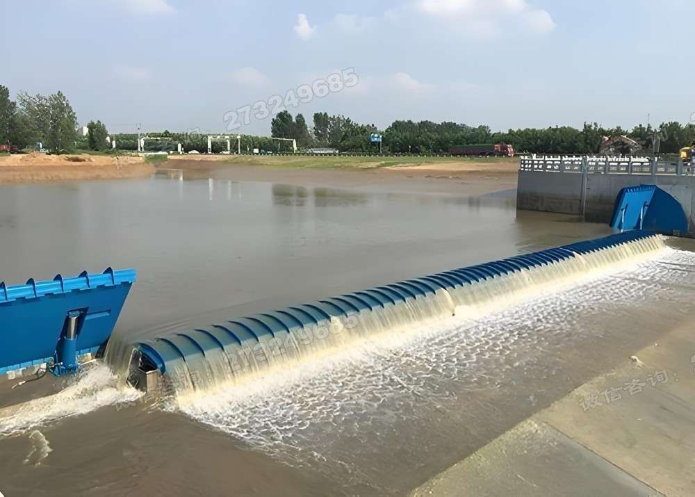 潜江溢流堰液压钢坝