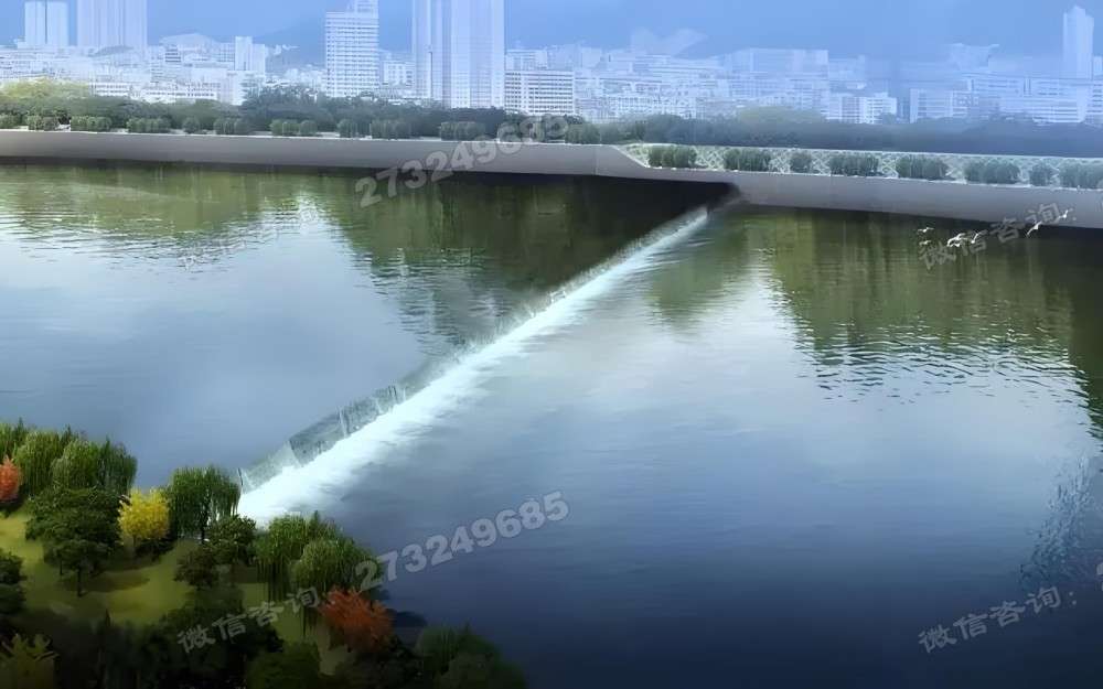 金华城市天际线液压钢坝