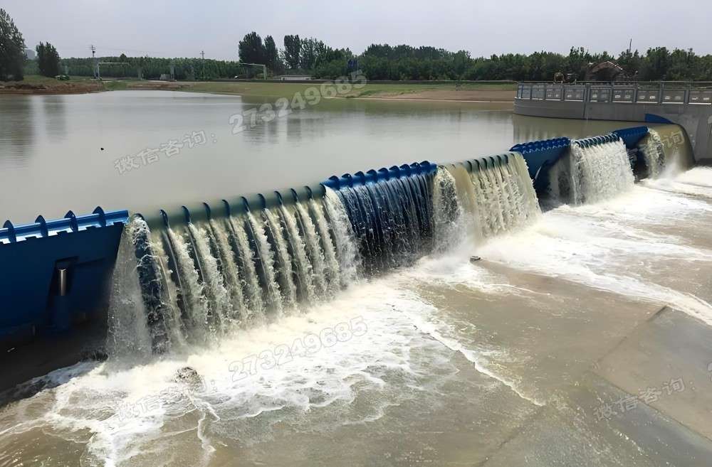 潜江泄洪液压钢坝控水闸门